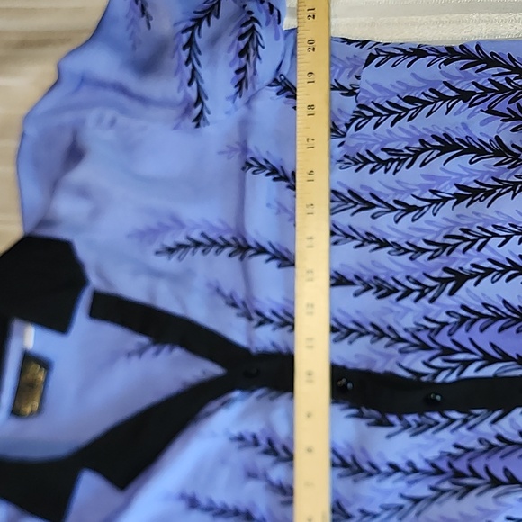 Bob Mackie Wearable Art 100% Silk Long Sleeve Blouse - Picture 5 of 8